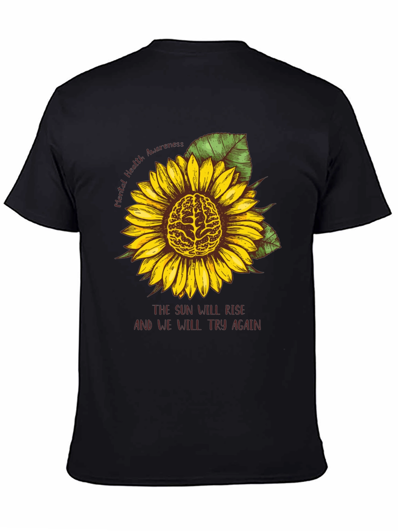 Mental Health Awareness Sunflower Tee