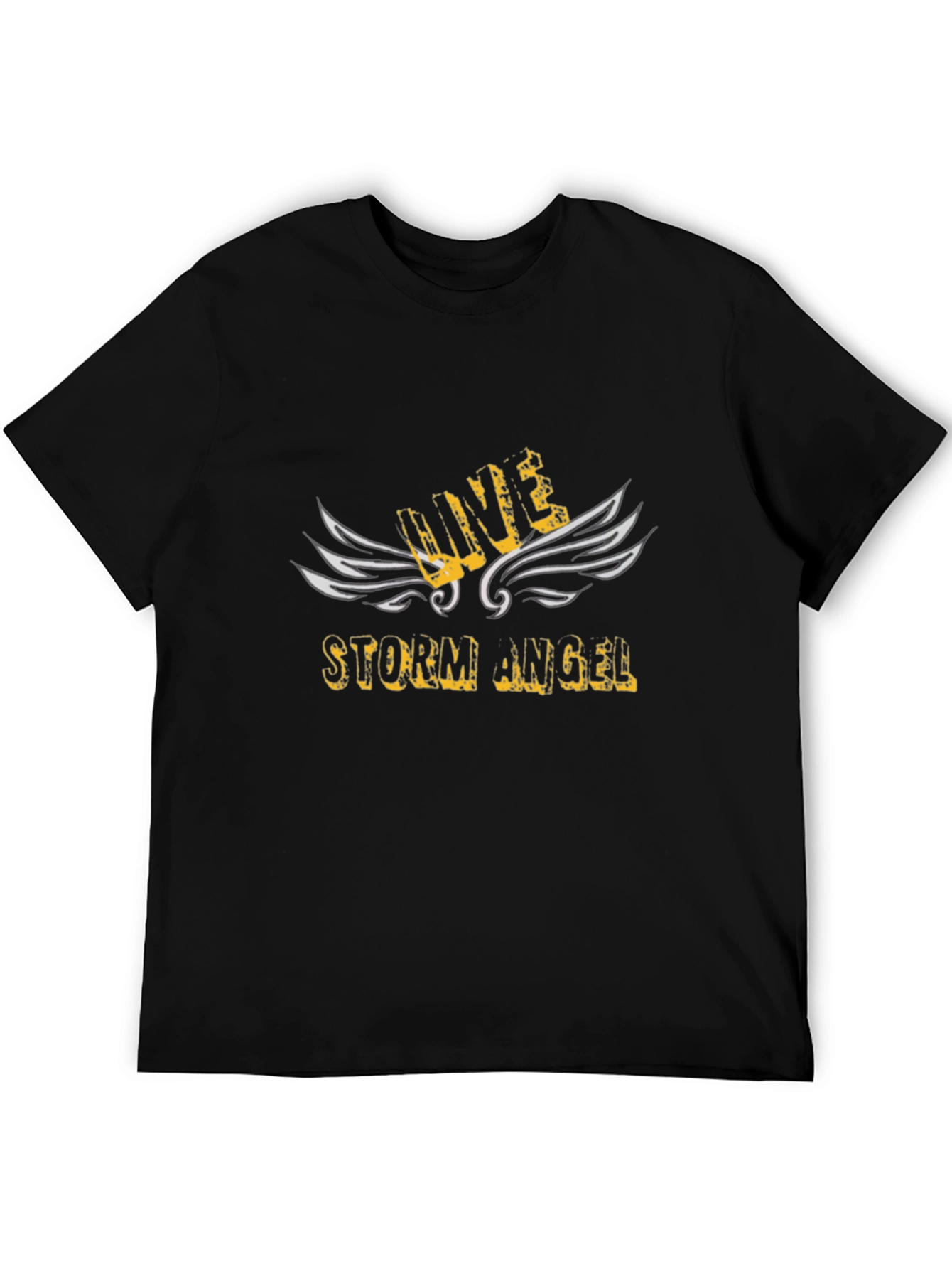 Storm Angel Graphic Tee - Black