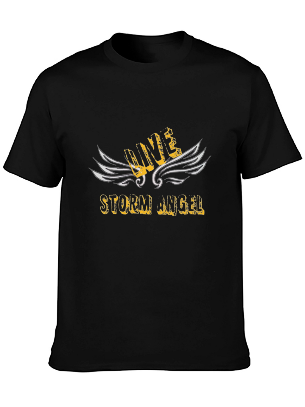 Storm Angel Graphic Tee - Black