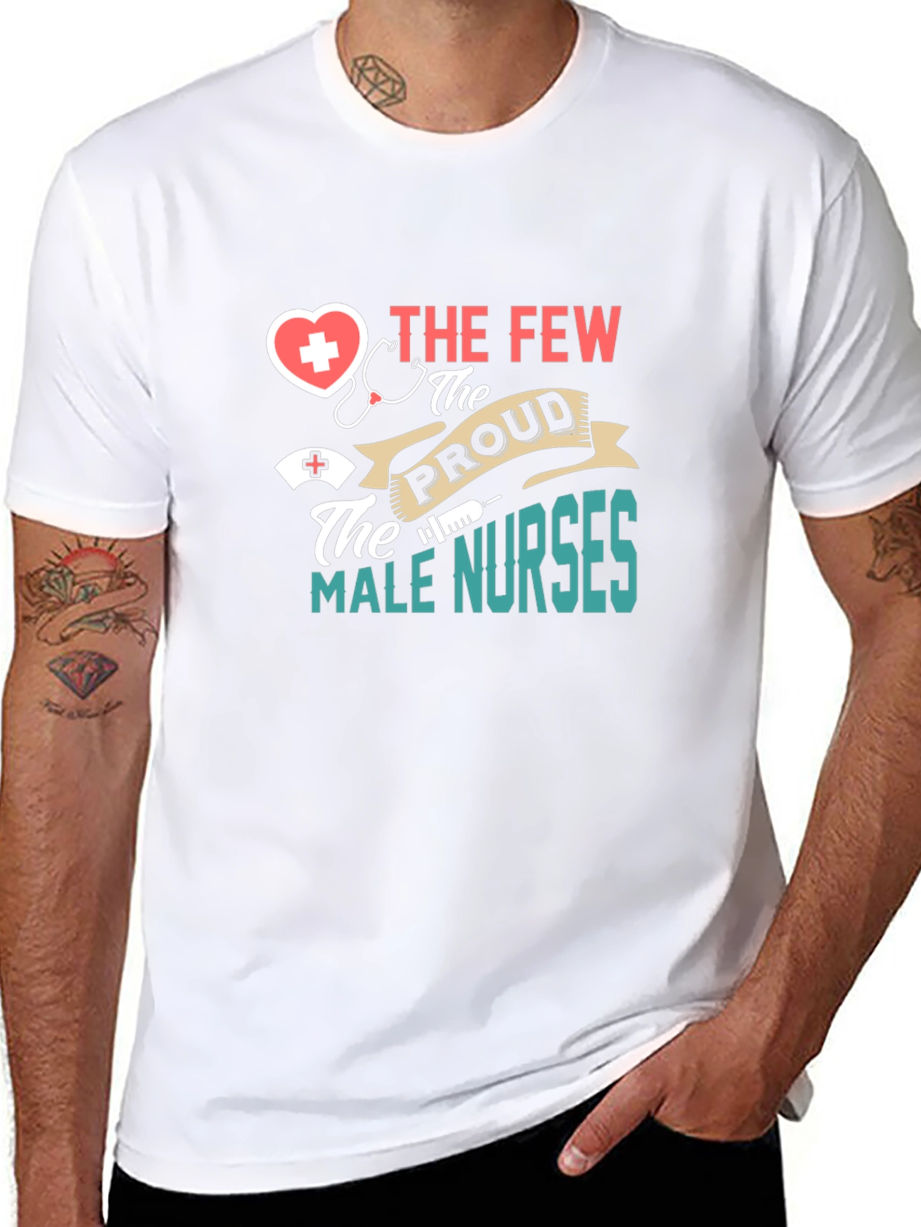 Proud Male Nurse T-Shirt - Medical Professional Tee