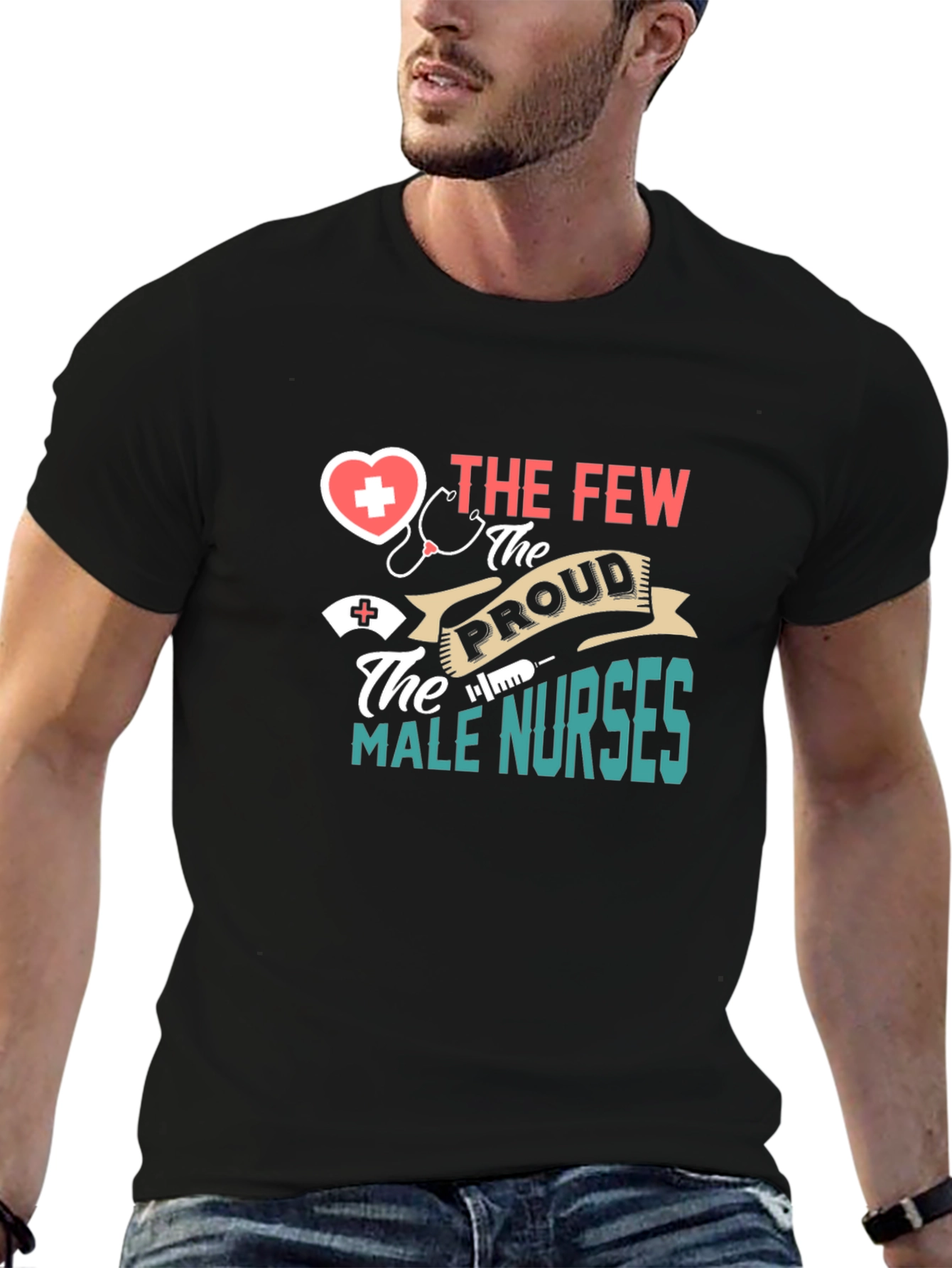 Proud Male Nurse T-Shirt - Medical Professional Tee