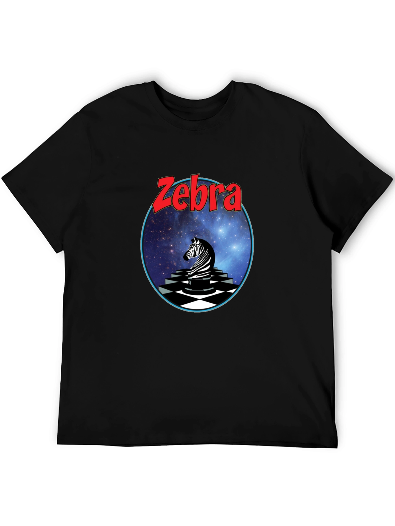 Zebra Graphic Tee - Black Cotton Blend
