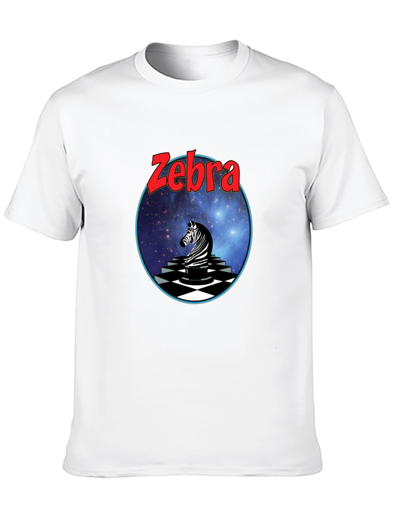 Zebra Graphic Tee - Black Cotton Blend