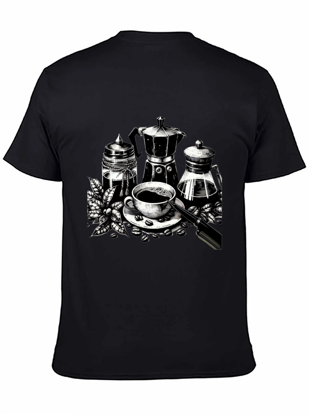 Coffee Lover Graphic Tee - Black