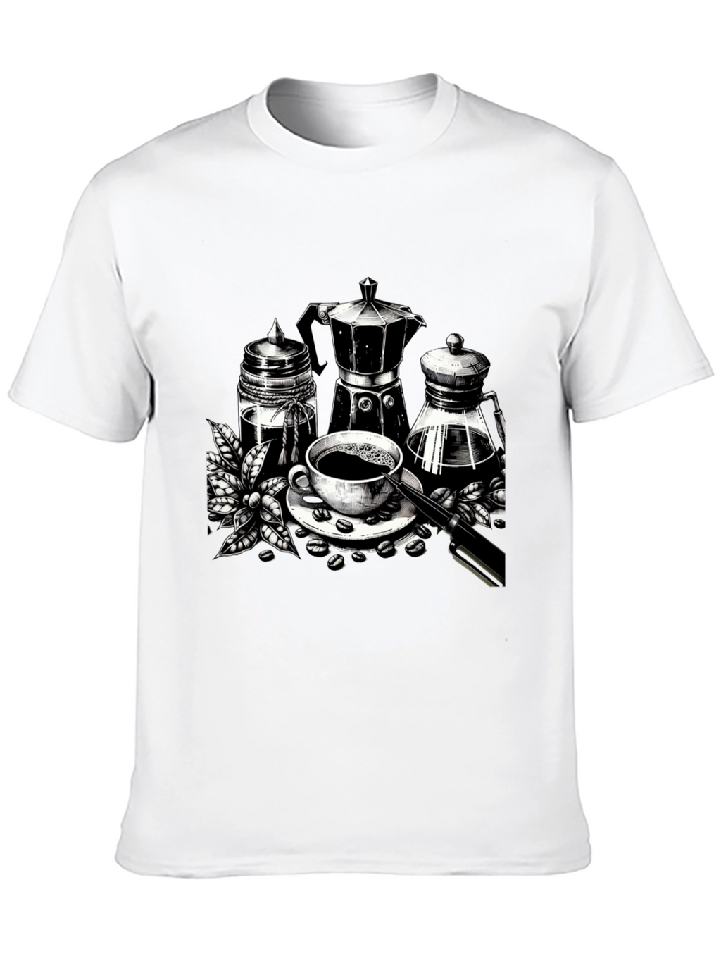 Coffee Lover Graphic Tee - Black