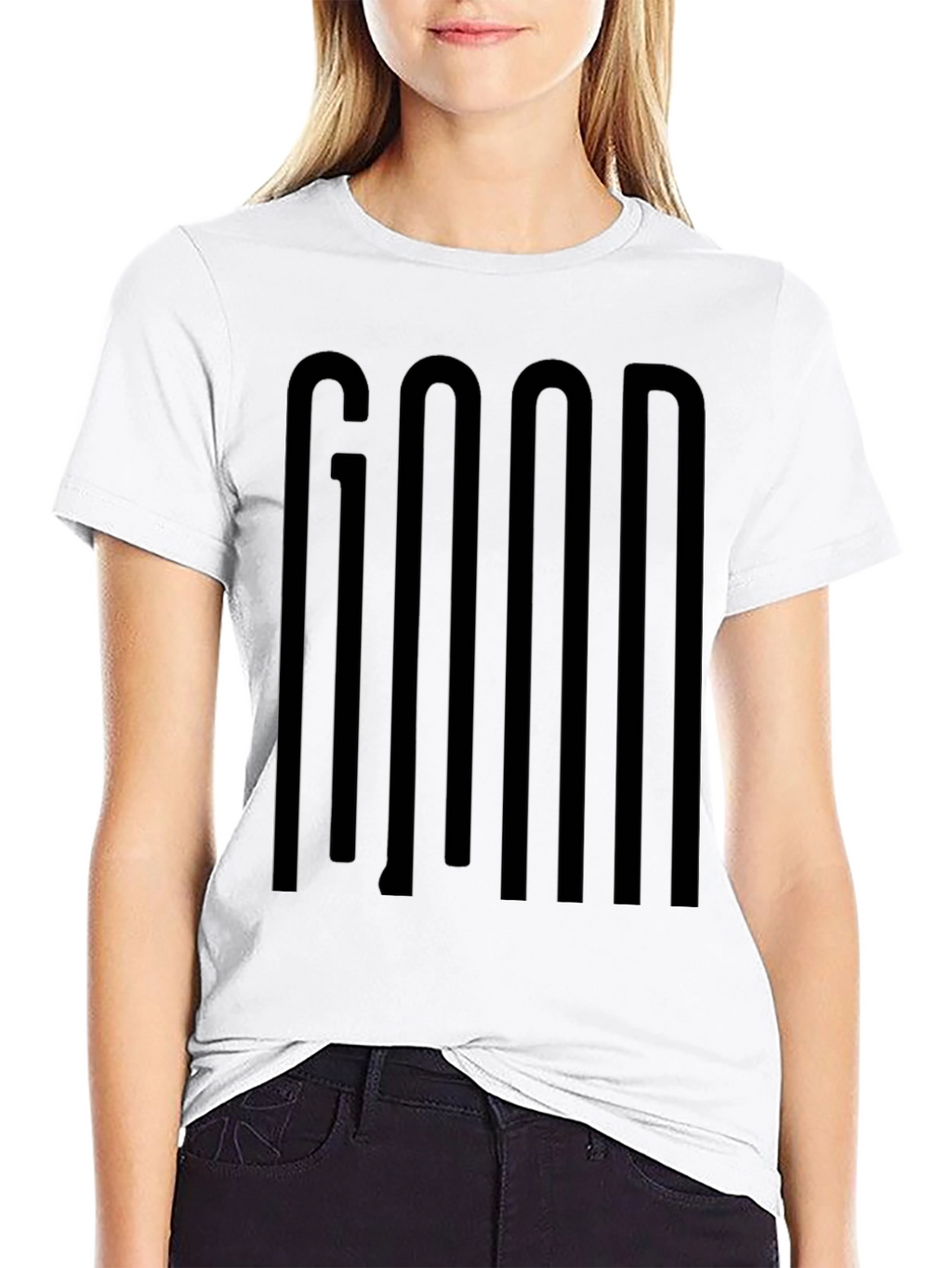 GOOD Graphic Black T-Shirt | Minimalist Design