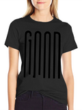 GOOD Graphic Black T-Shirt | Minimalist Design