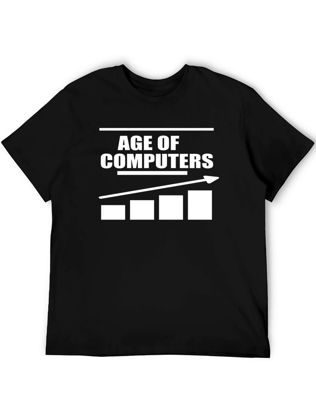 Age of Computers Graphic T-Shirt - Black