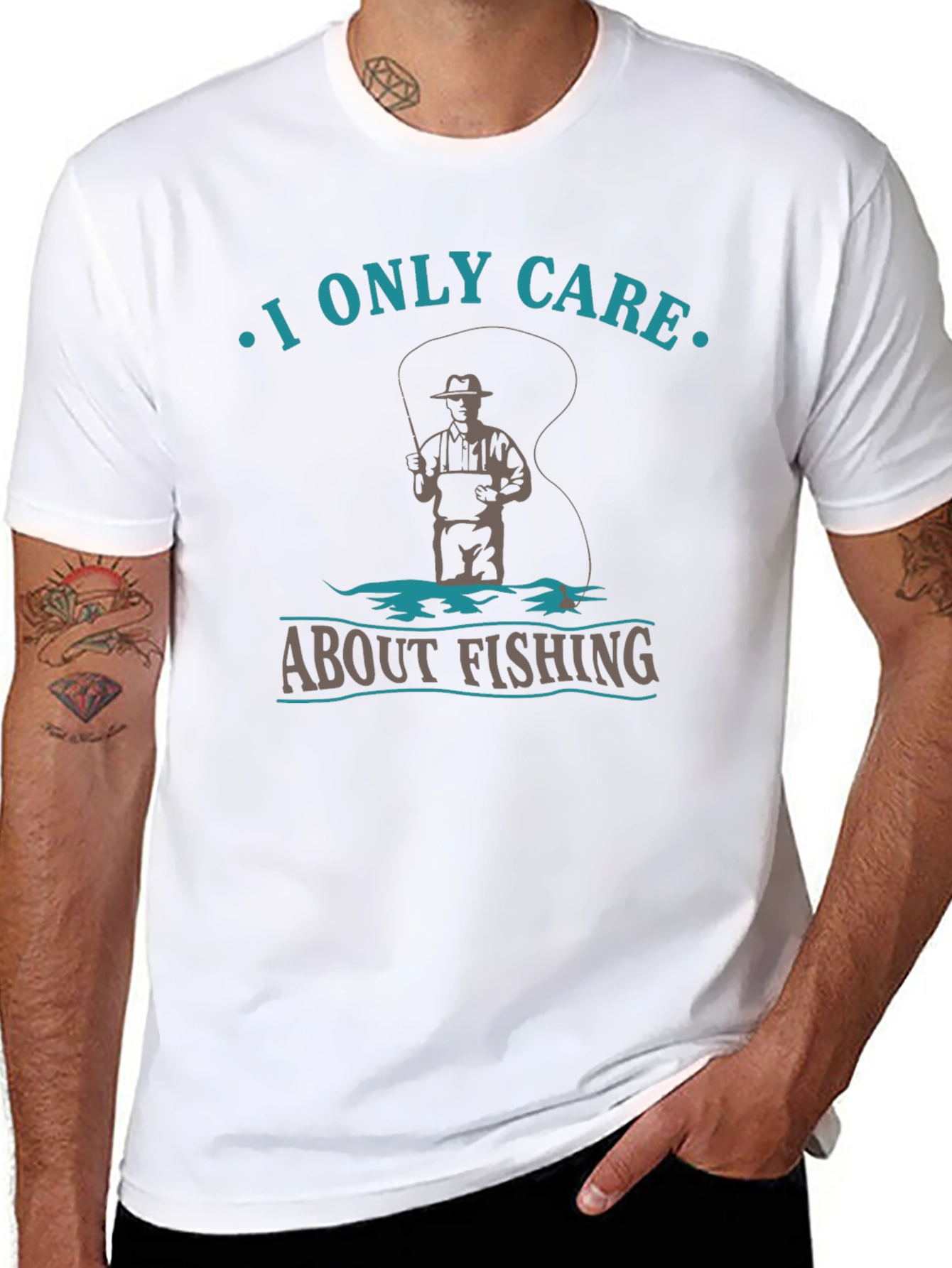 Fishing T-Shirt: I Only Care About Fishing