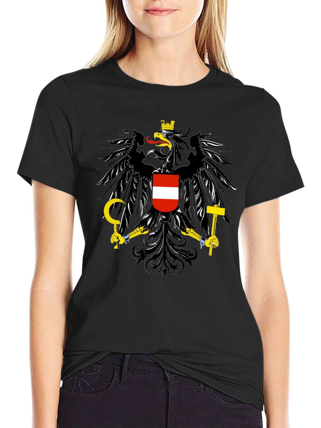 Austrian Coat of Arms Black T-Shirt
