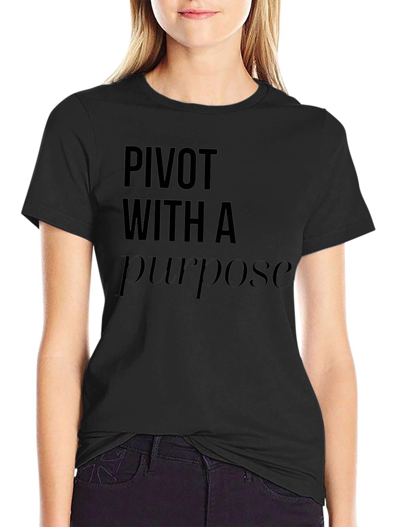 Pivot With A Purpose T-Shirt - Black