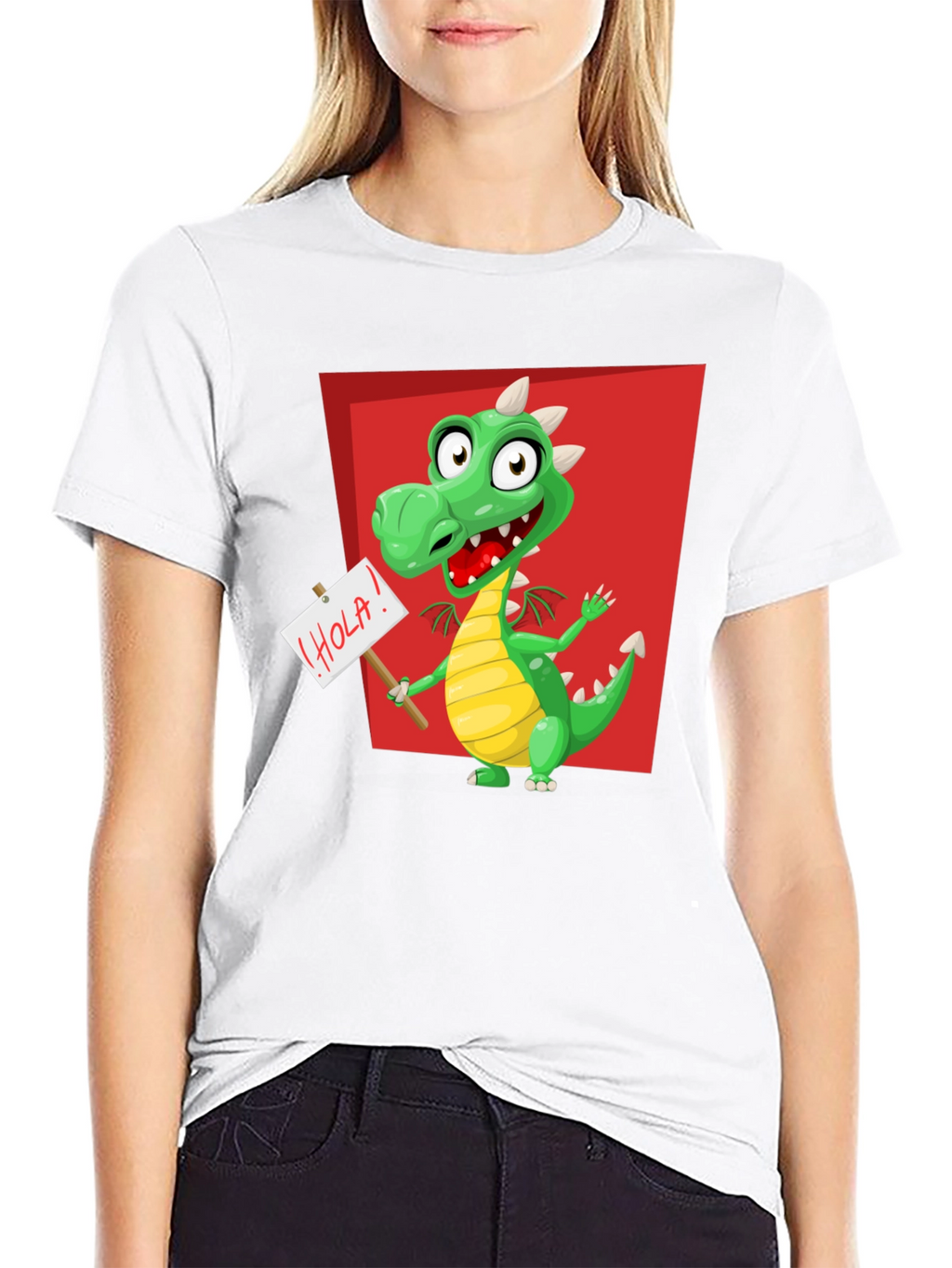 Funny Dragon Graphic T-Shirt - Hola!