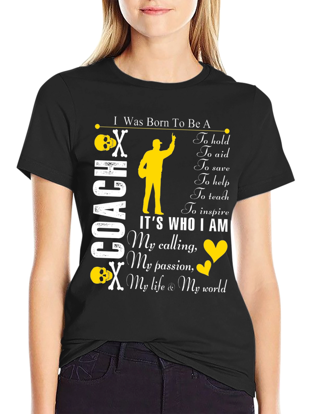 I Was Born To Be A Coach T-Shirt
