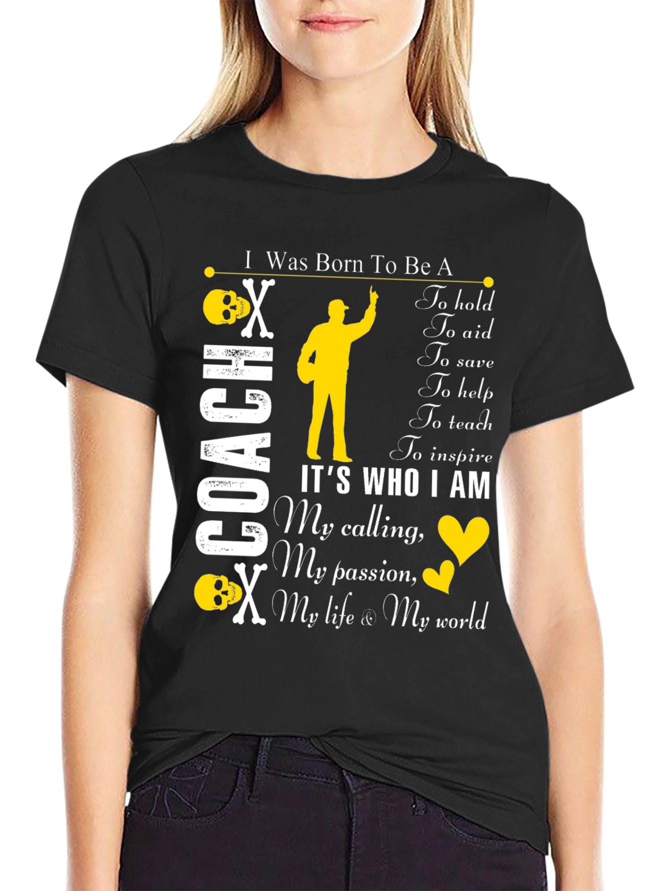 I Was Born To Be A Coach T-Shirt
