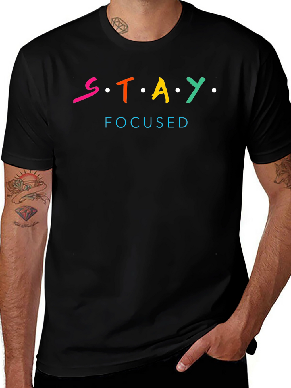 Stay Focused T-Shirt - Motivational Graphic Tee