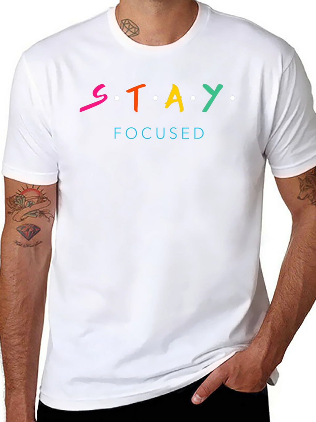 Stay Focused T-Shirt - Motivational Graphic Tee