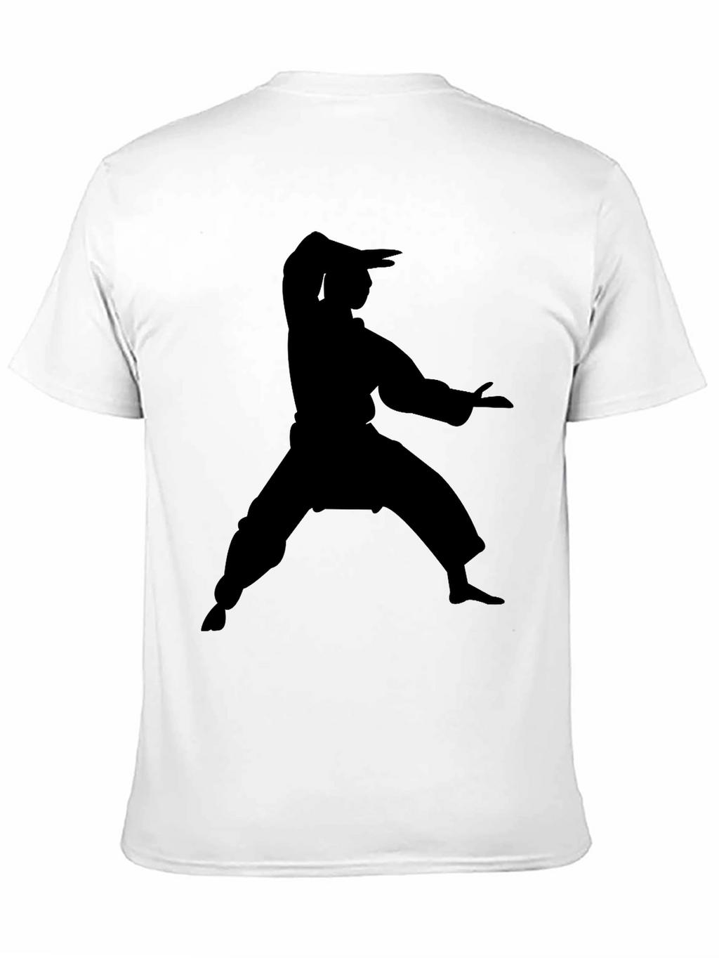 Martial Arts Silhouette Black T-Shirt