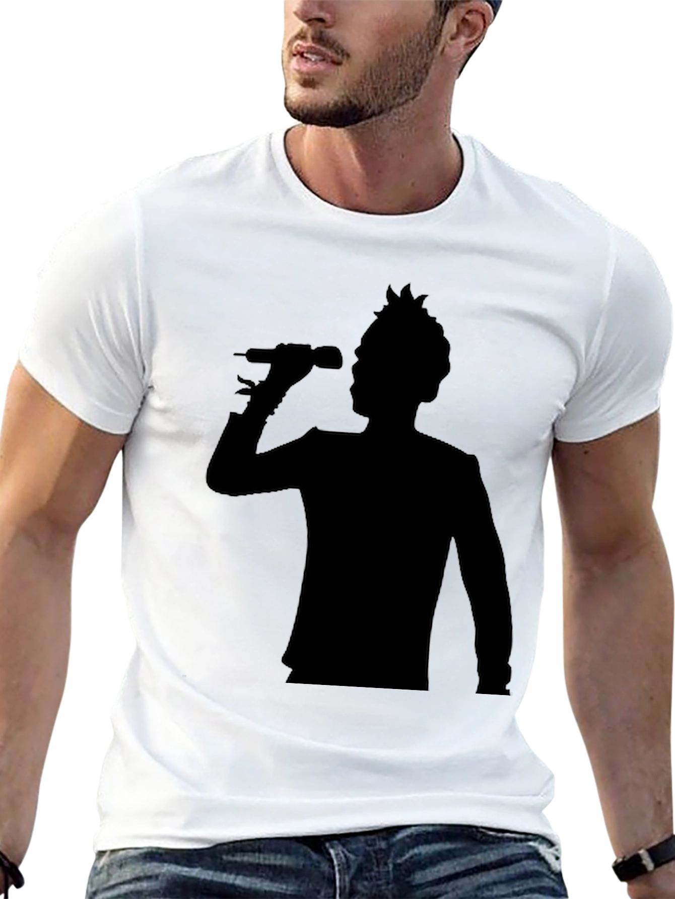 Silhouette Singer Black T-Shirt