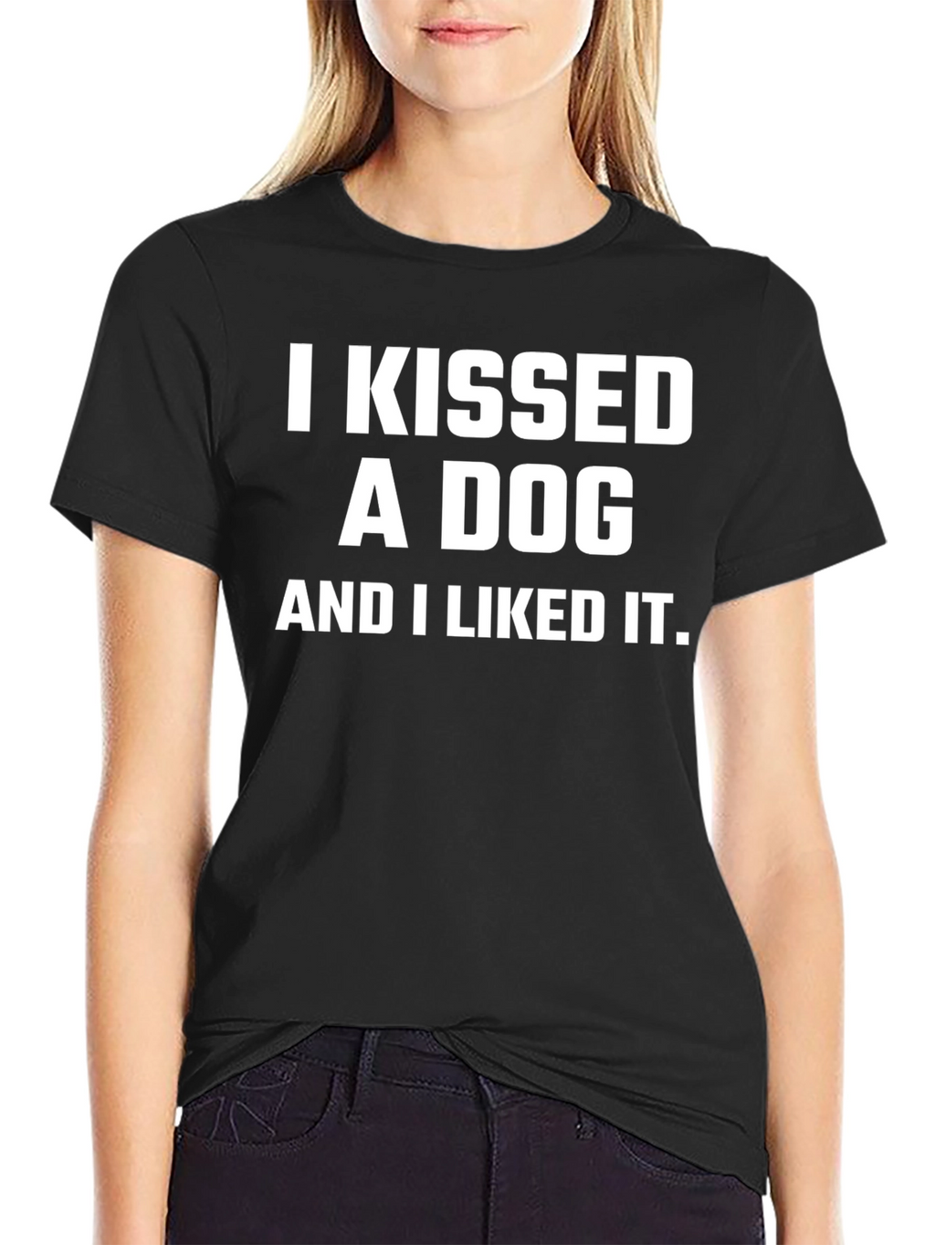 I Kissed a Dog T-Shirt Funny Pet Lover Tee