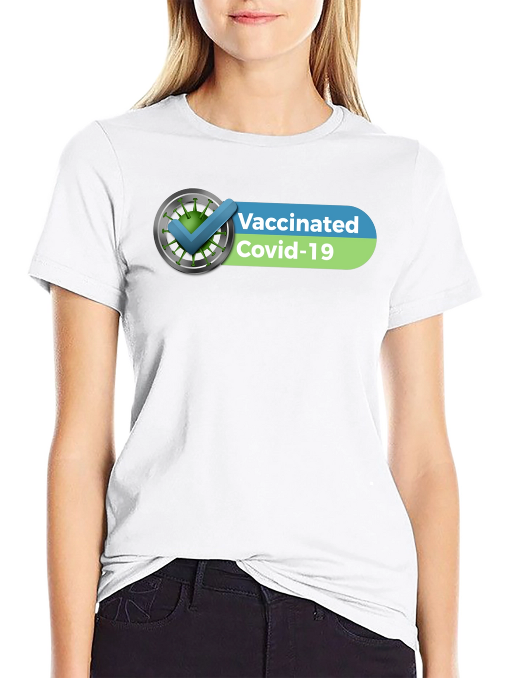 Vaccinated Covid-19 Checkmark T-Shirt
