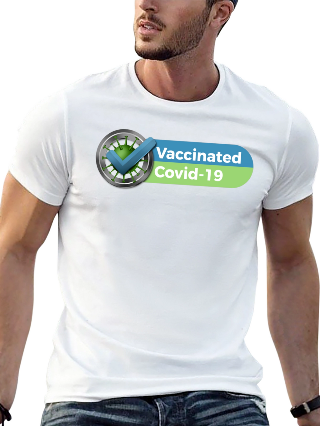 Vaccinated Covid-19 Checkmark T-Shirt