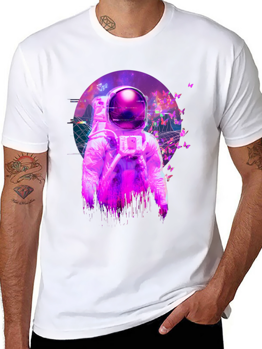 Astronaut Butterfly T-Shirt - Space Dreamer