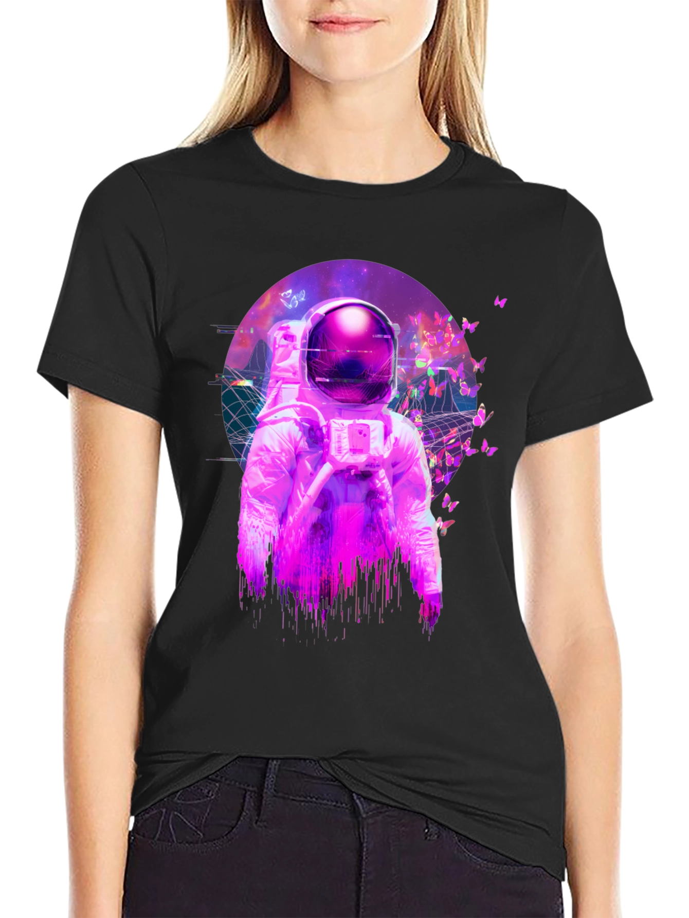 Astronaut Butterfly T-Shirt - Space Dreamer