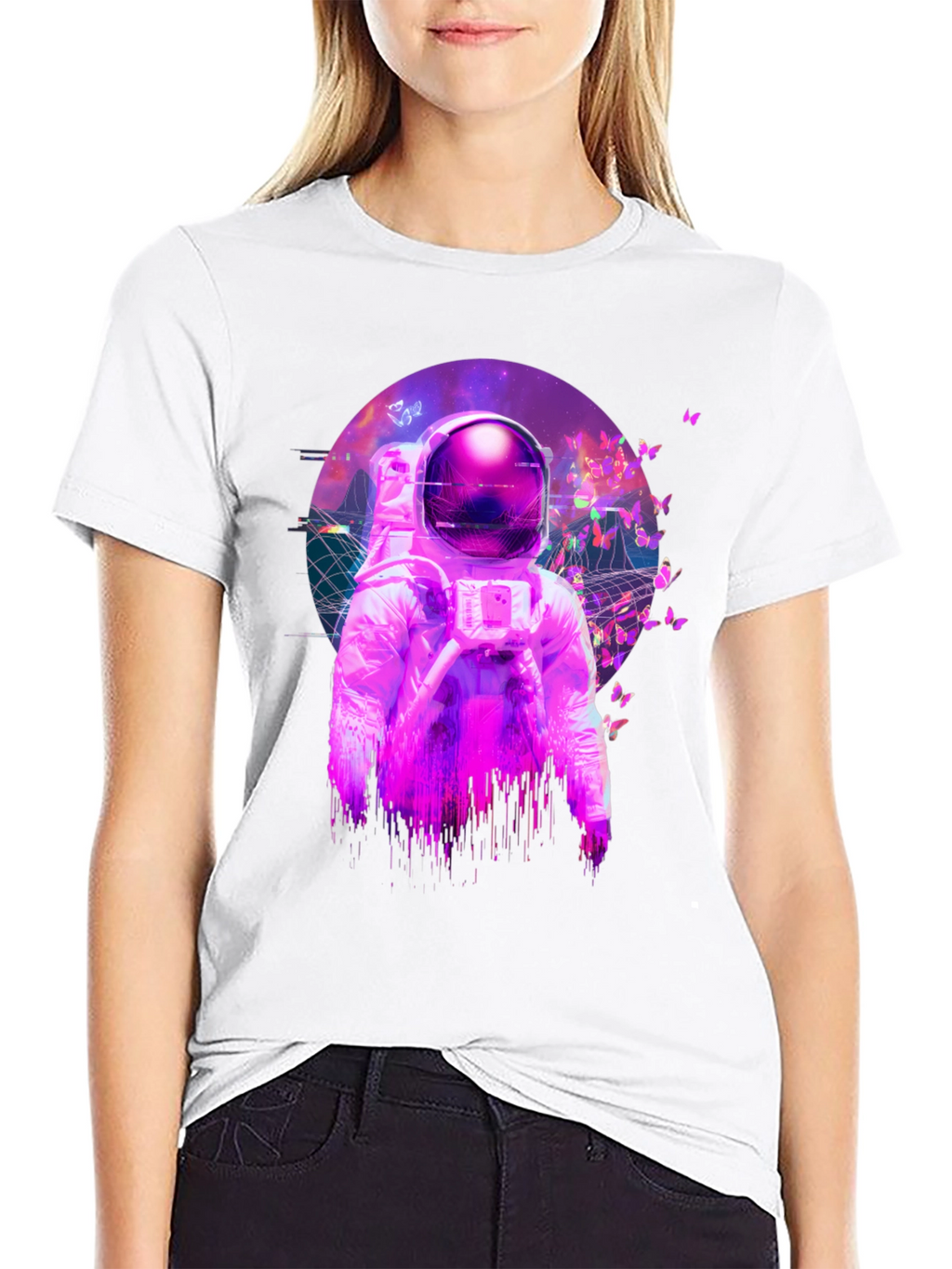 Astronaut Butterfly T-Shirt - Space Dreamer
