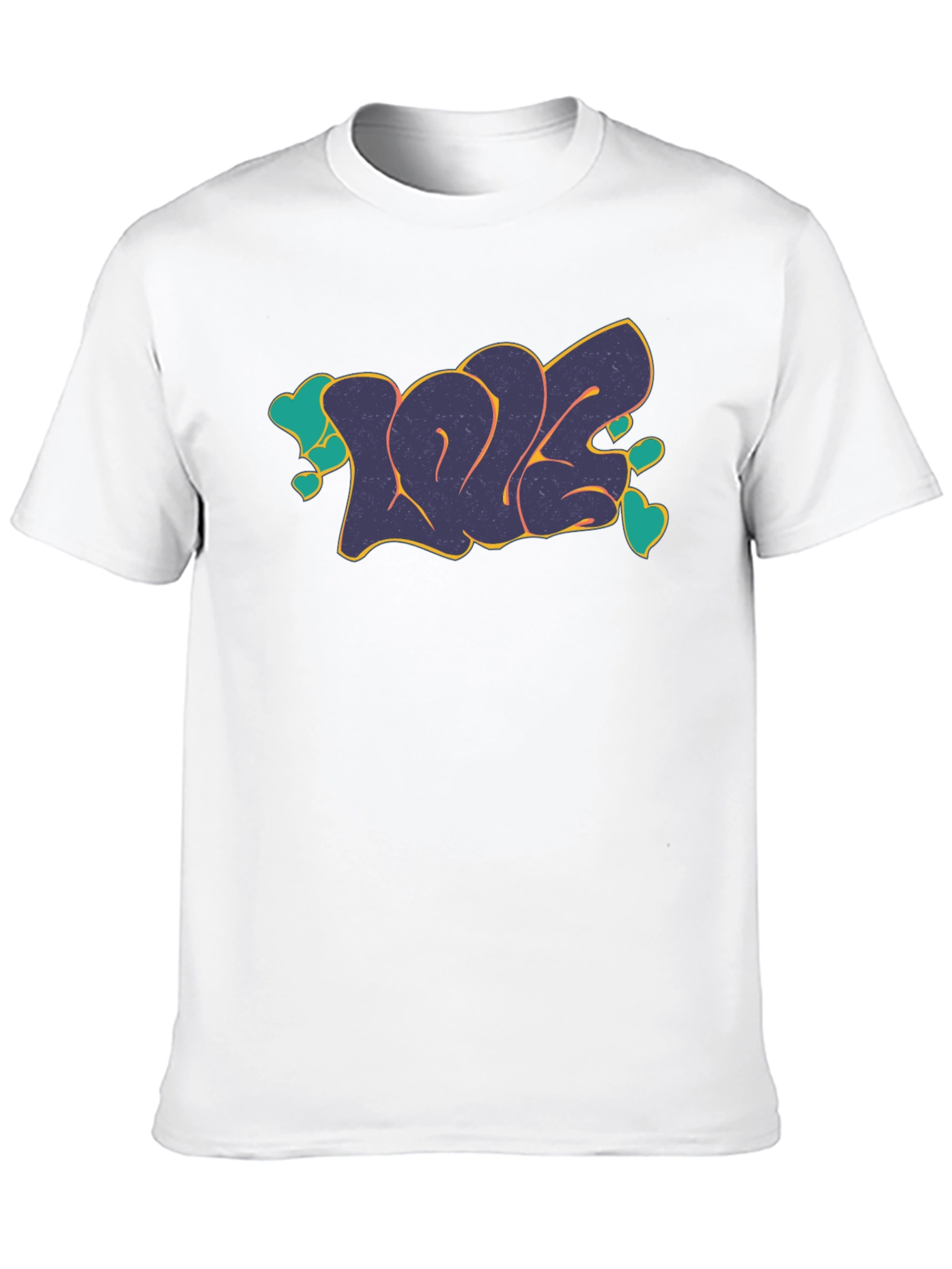 LOVE Graphic Print Crew Neck T-Shirt
