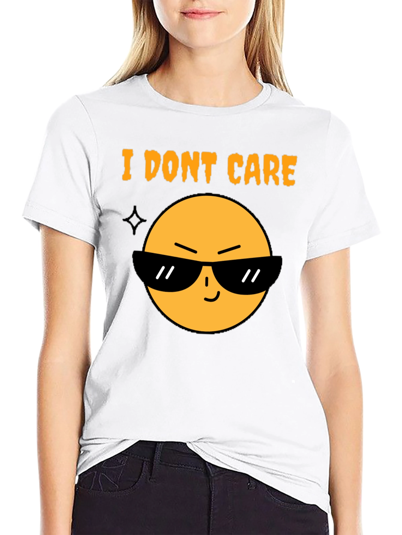 I Dont Care Emoji T-Shirt