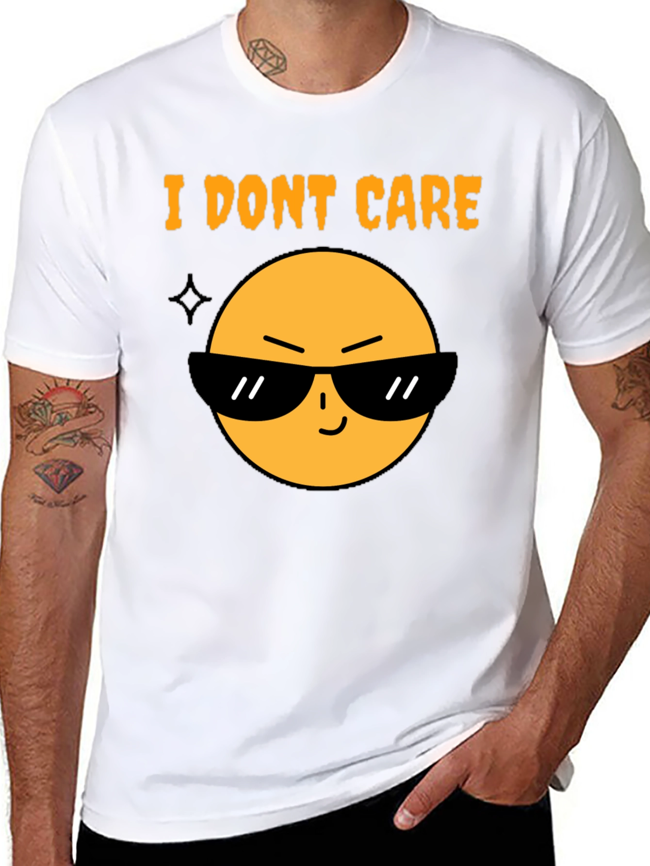I Dont Care Emoji T-Shirt