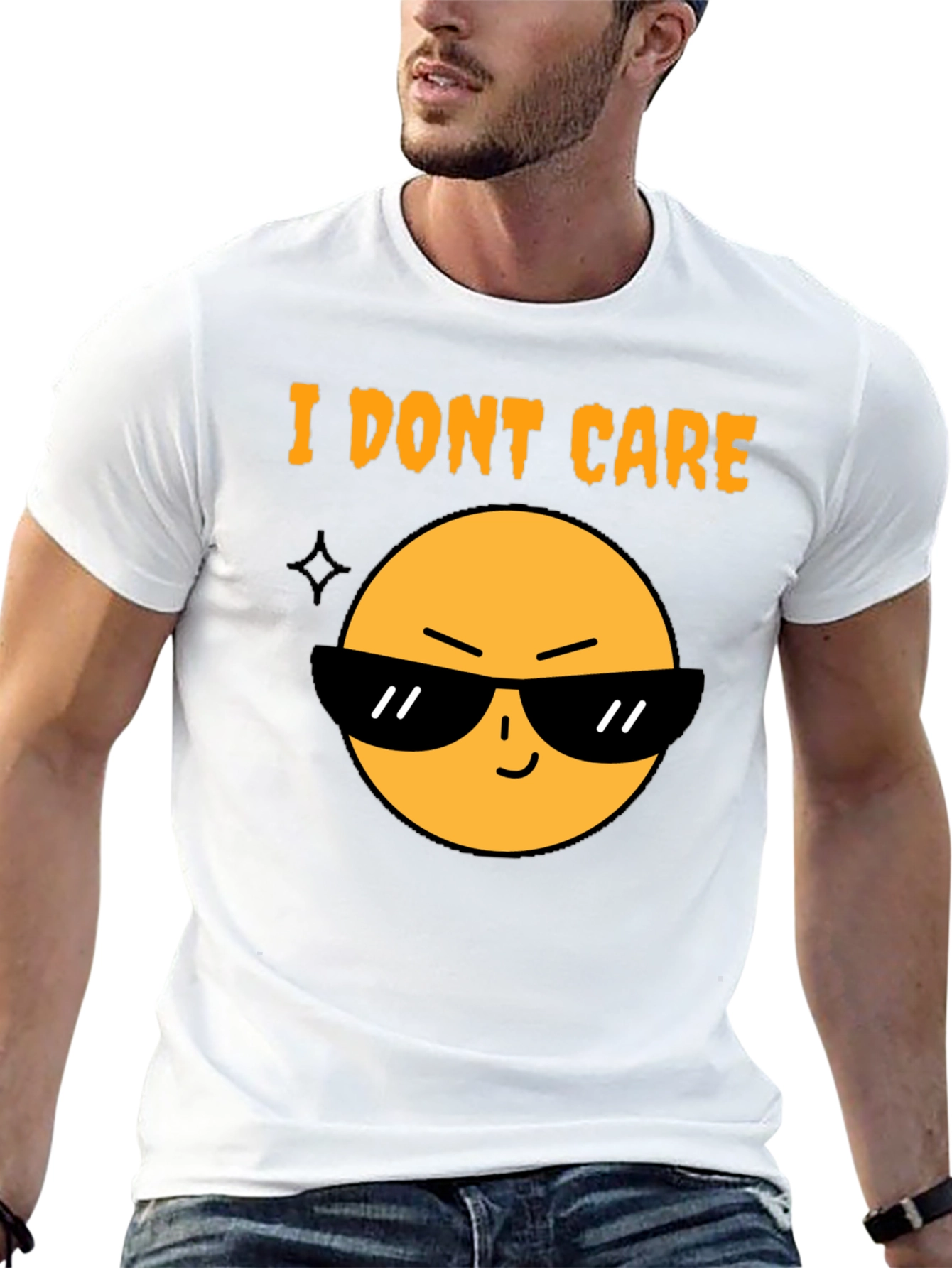 I Dont Care Emoji T-Shirt