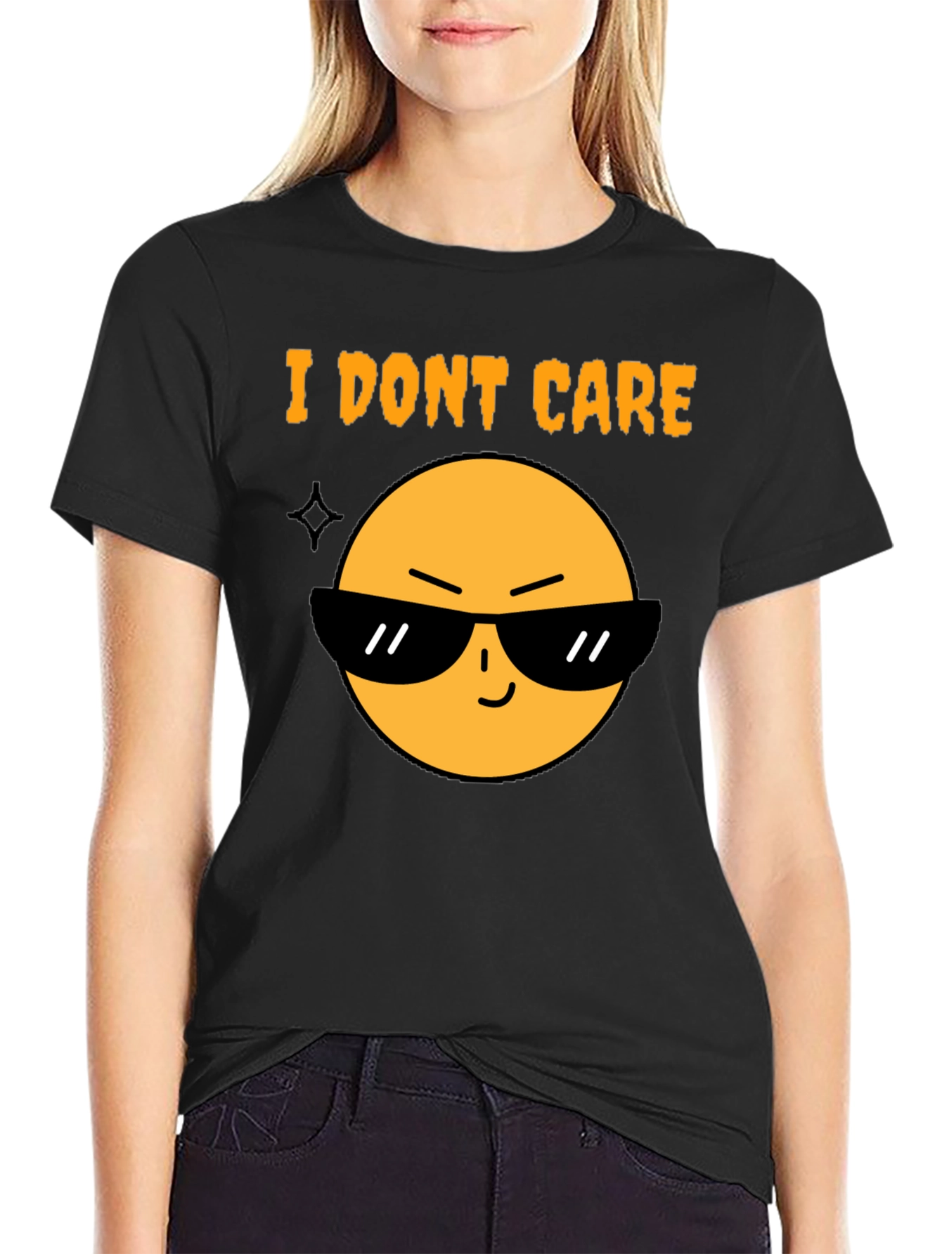 I Dont Care Emoji T-Shirt