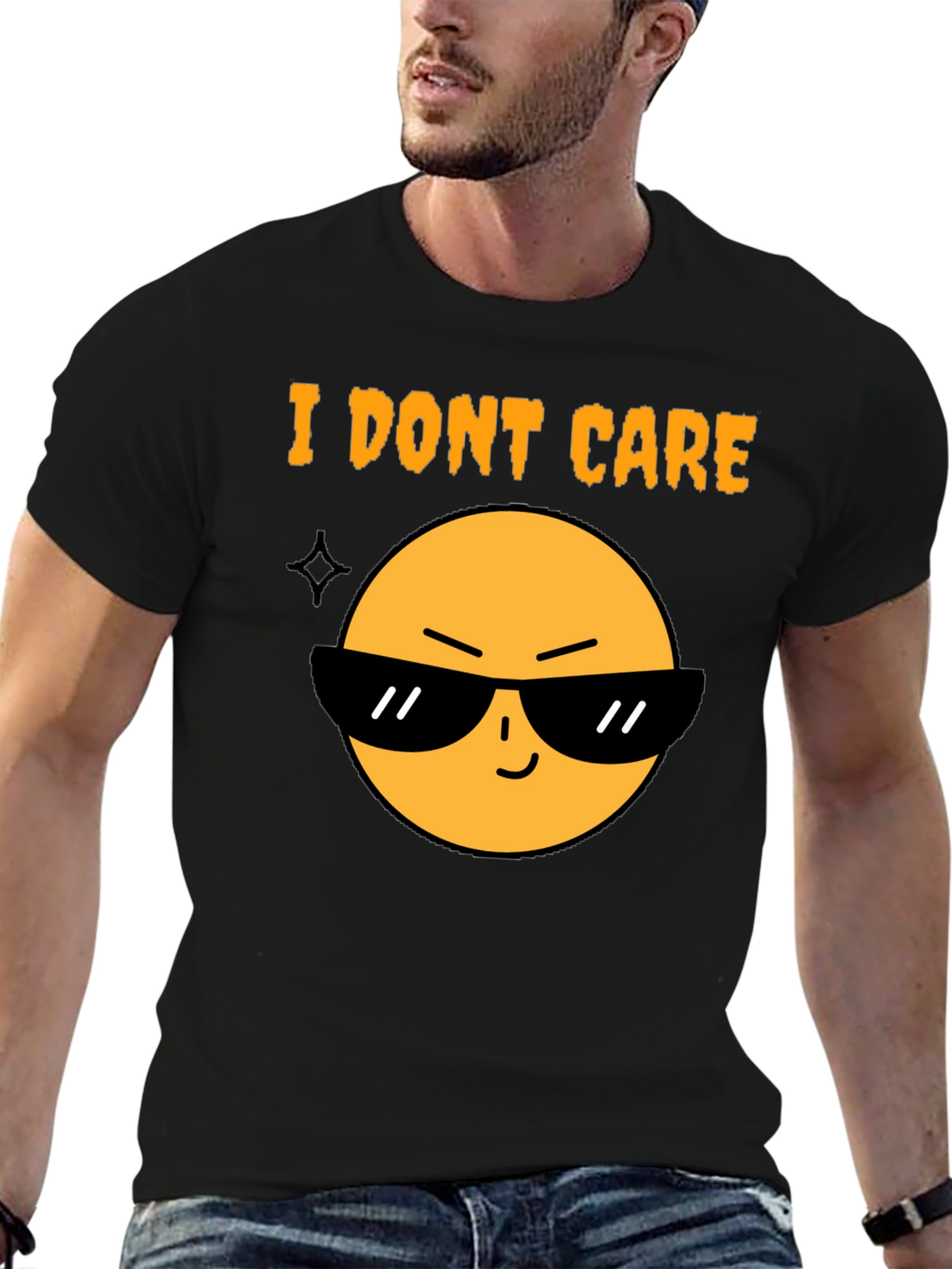 I Dont Care Emoji T-Shirt