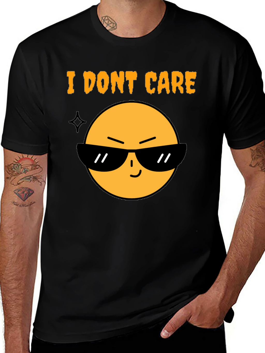 I Dont Care Emoji T-Shirt