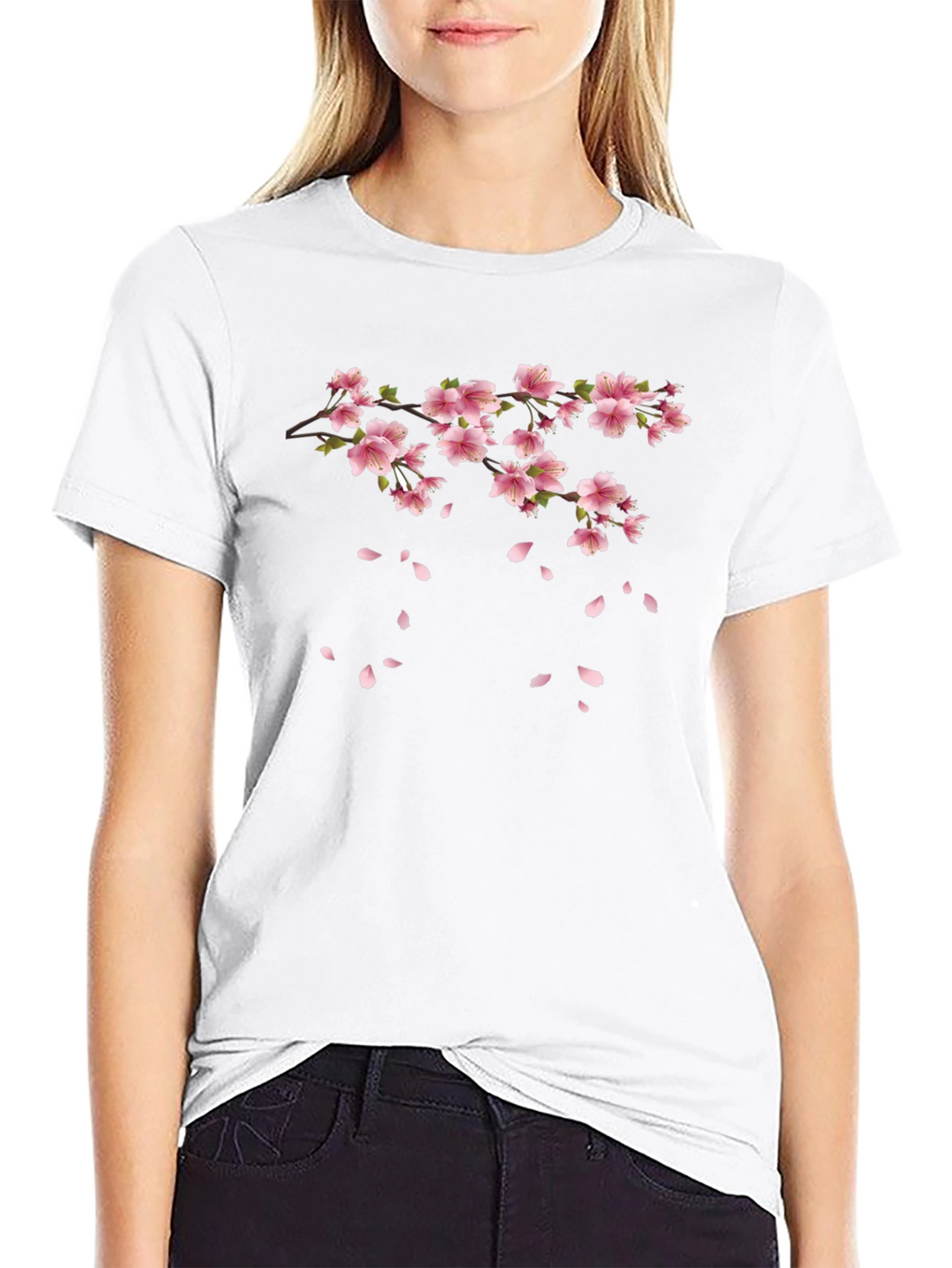 Blossom Branch Black T-Shirt