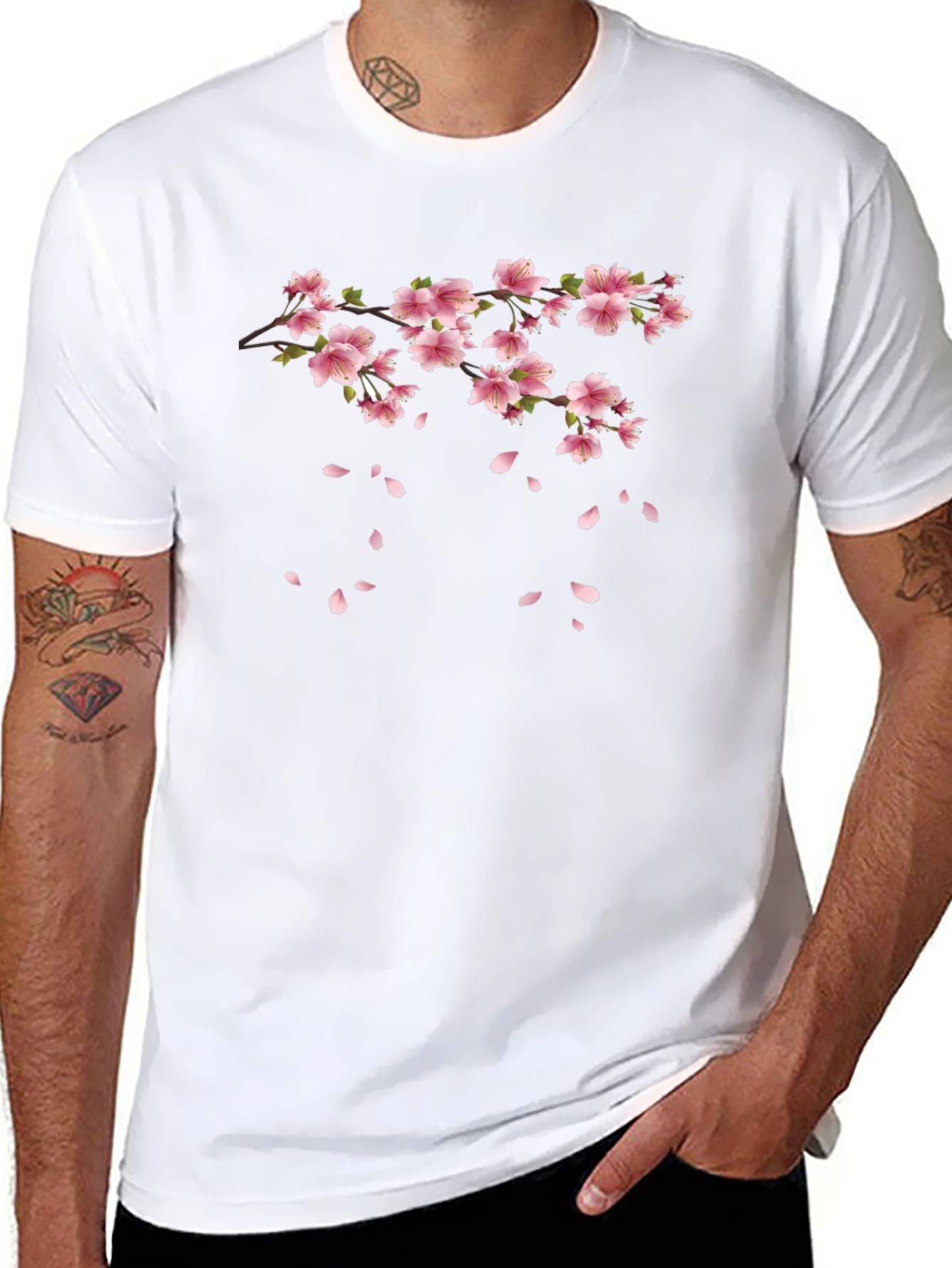 Blossom Branch Black T-Shirt