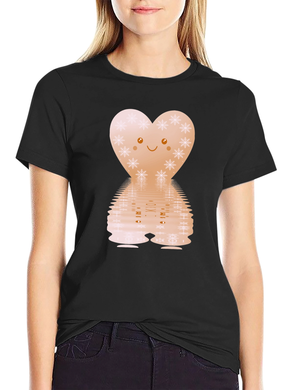 Heart Snowflake Graphic Tee
