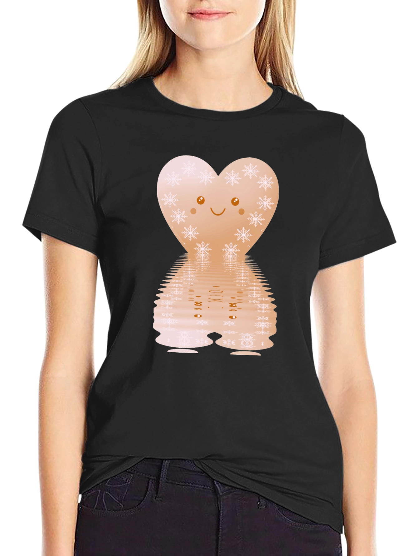 Heart Snowflake Graphic Tee
