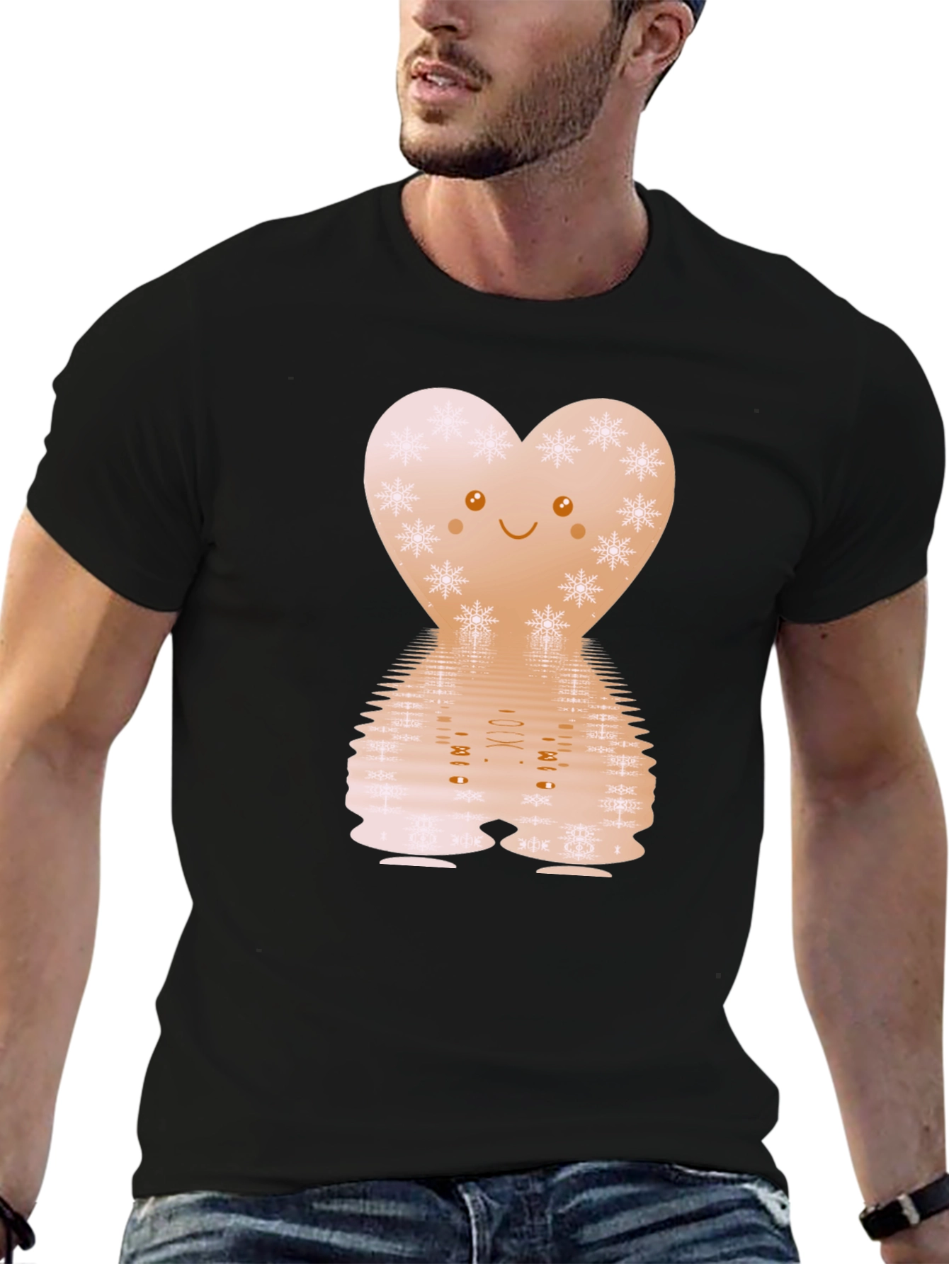Heart Snowflake Graphic Tee