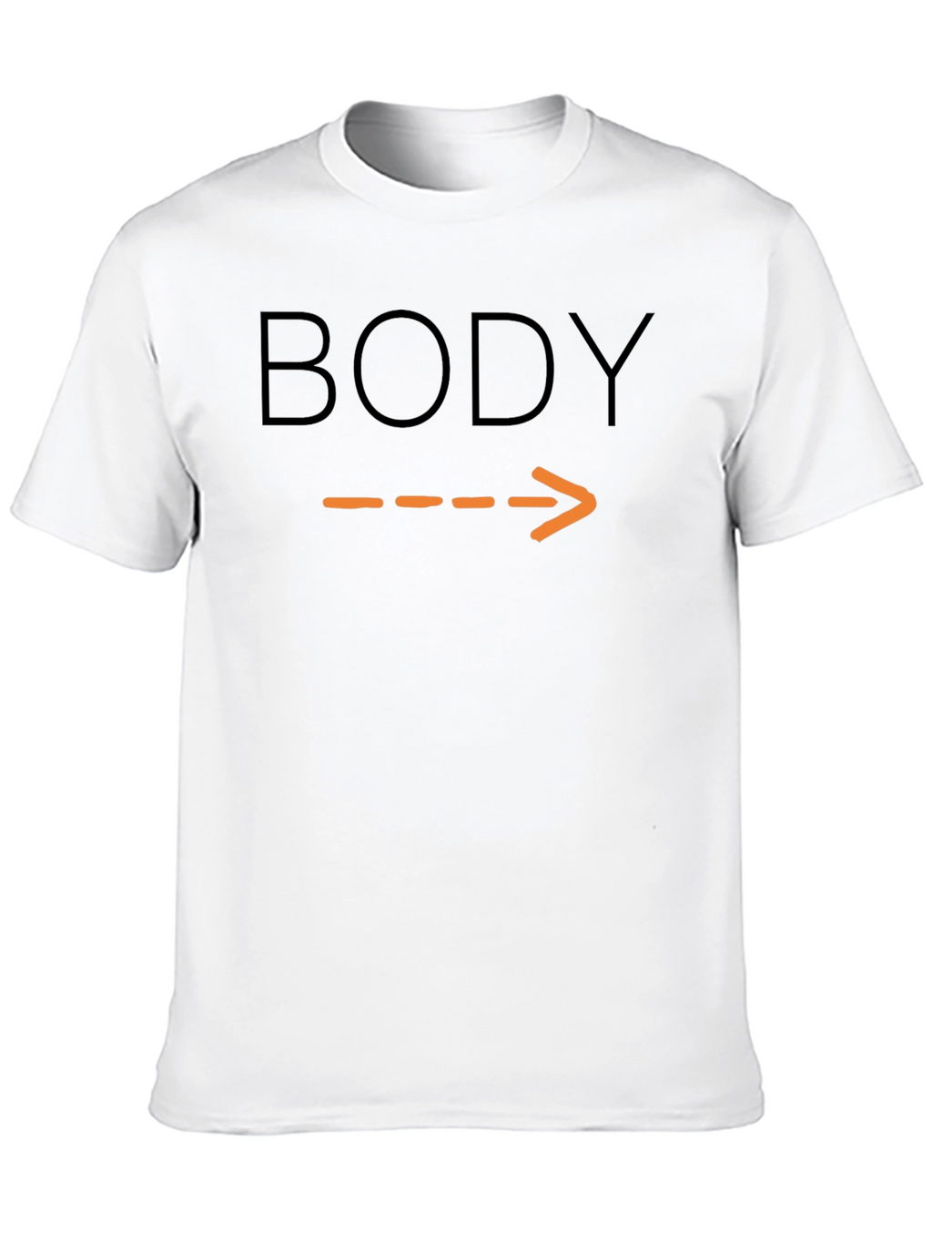 Humorous Body Arrow Pointing T-Shirt