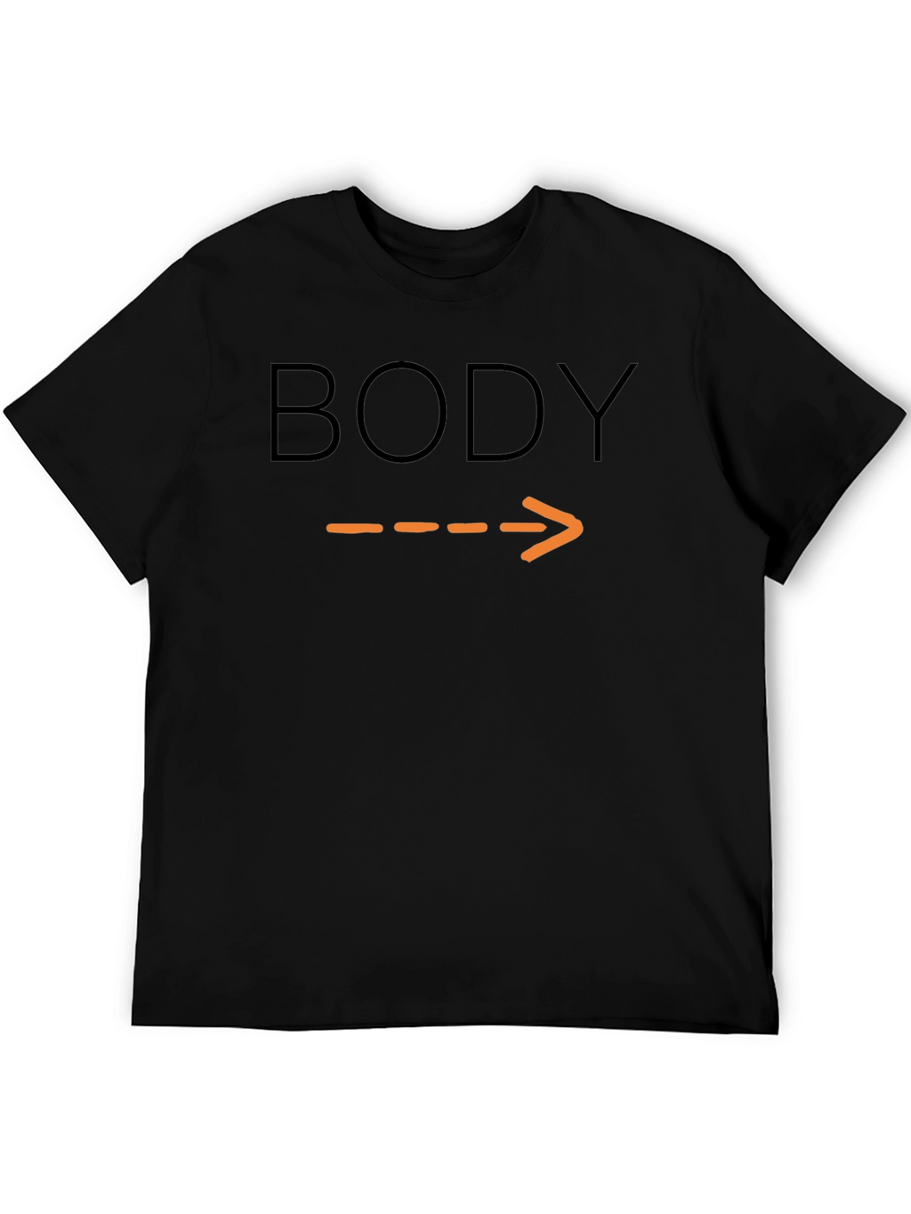 Humorous Body Arrow Pointing T-Shirt