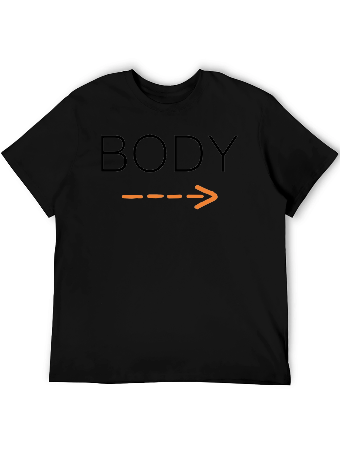 Humorous Body Arrow Pointing T-Shirt