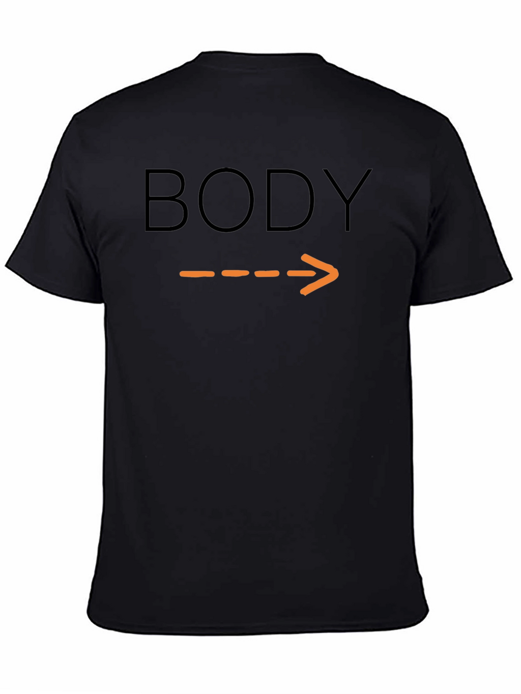 Humorous Body Arrow Pointing T-Shirt