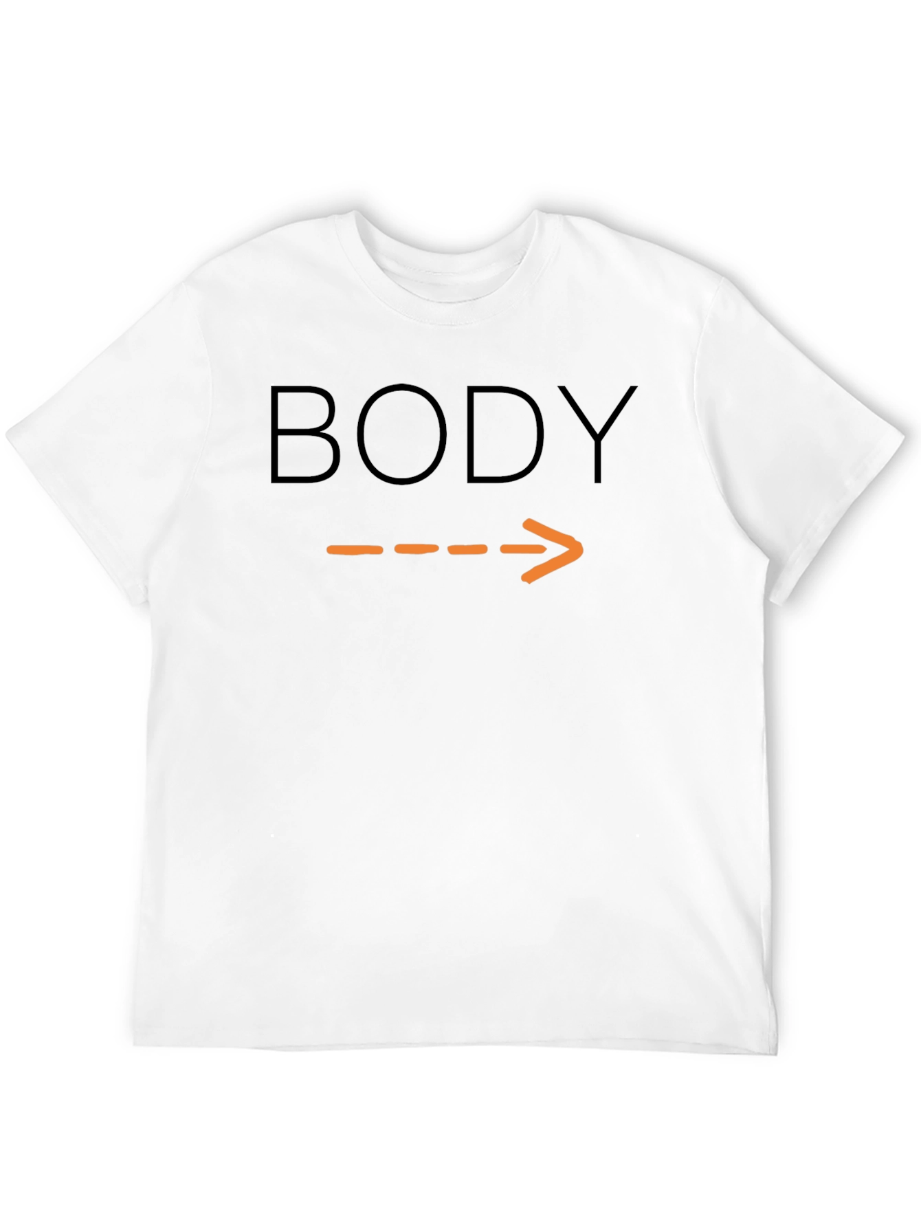 Humorous Body Arrow Pointing T-Shirt