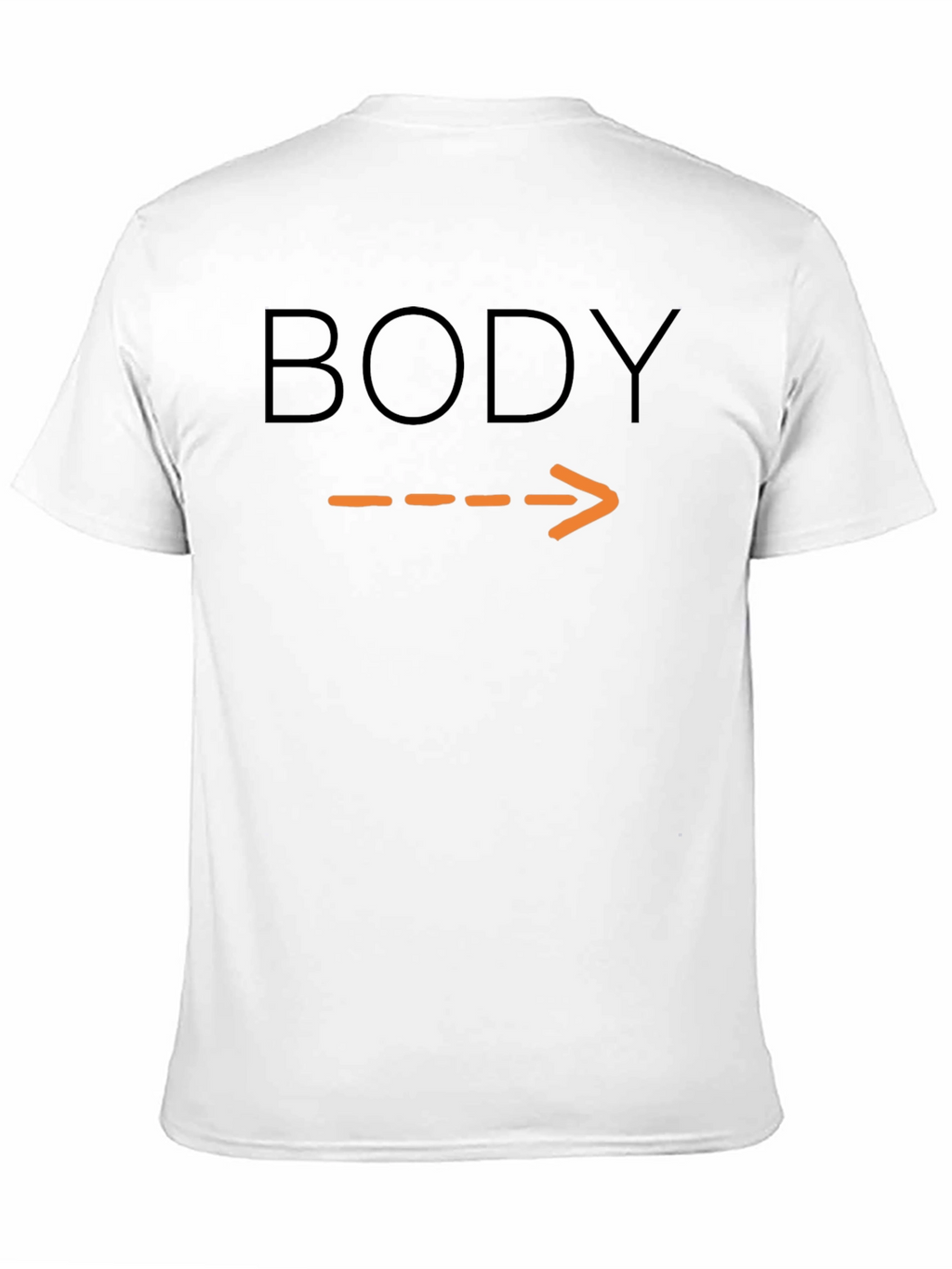 Humorous Body Arrow Pointing T-Shirt