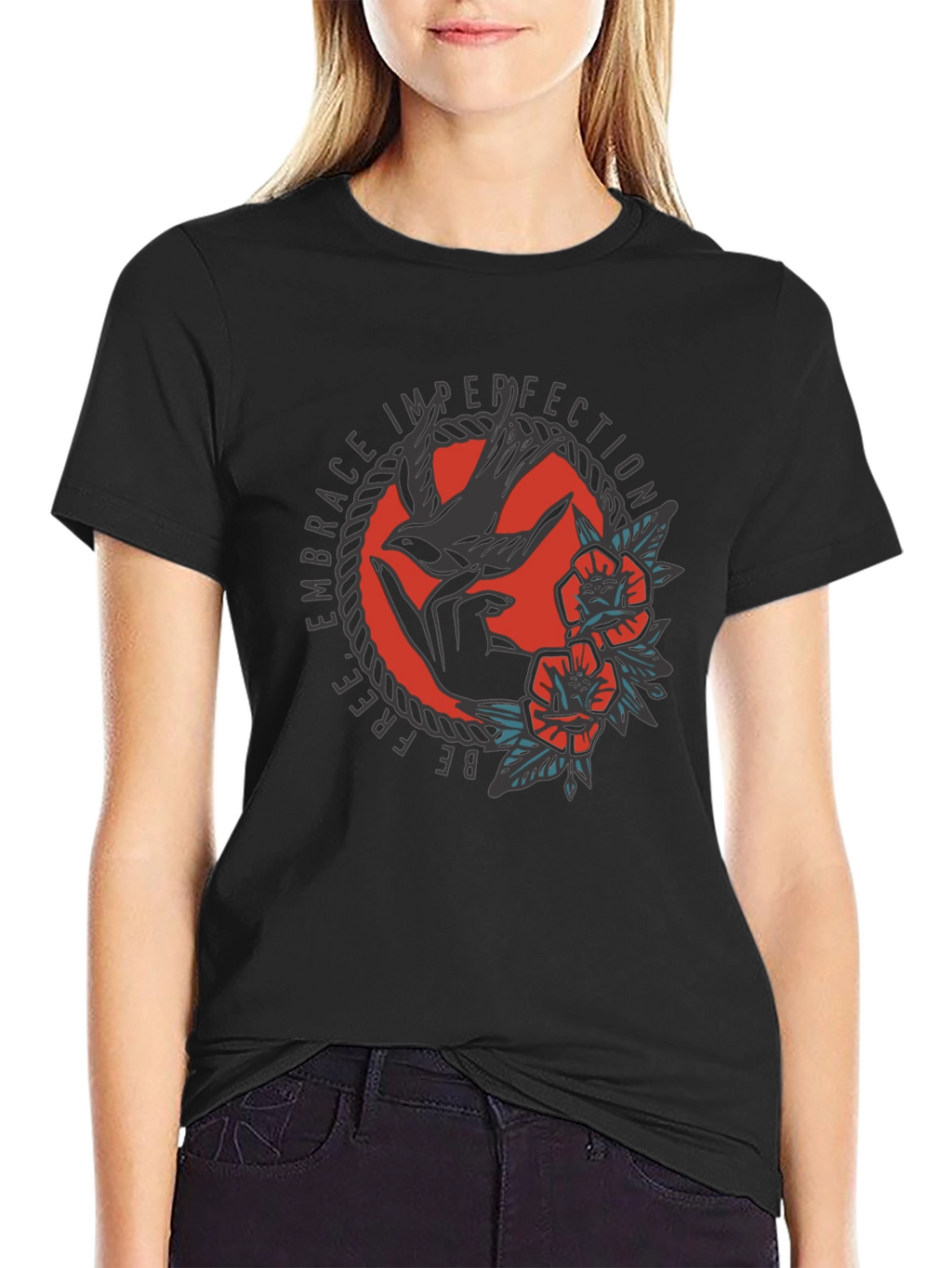 Embrace Imperfection Graphic Tee - Free Bird Shirt