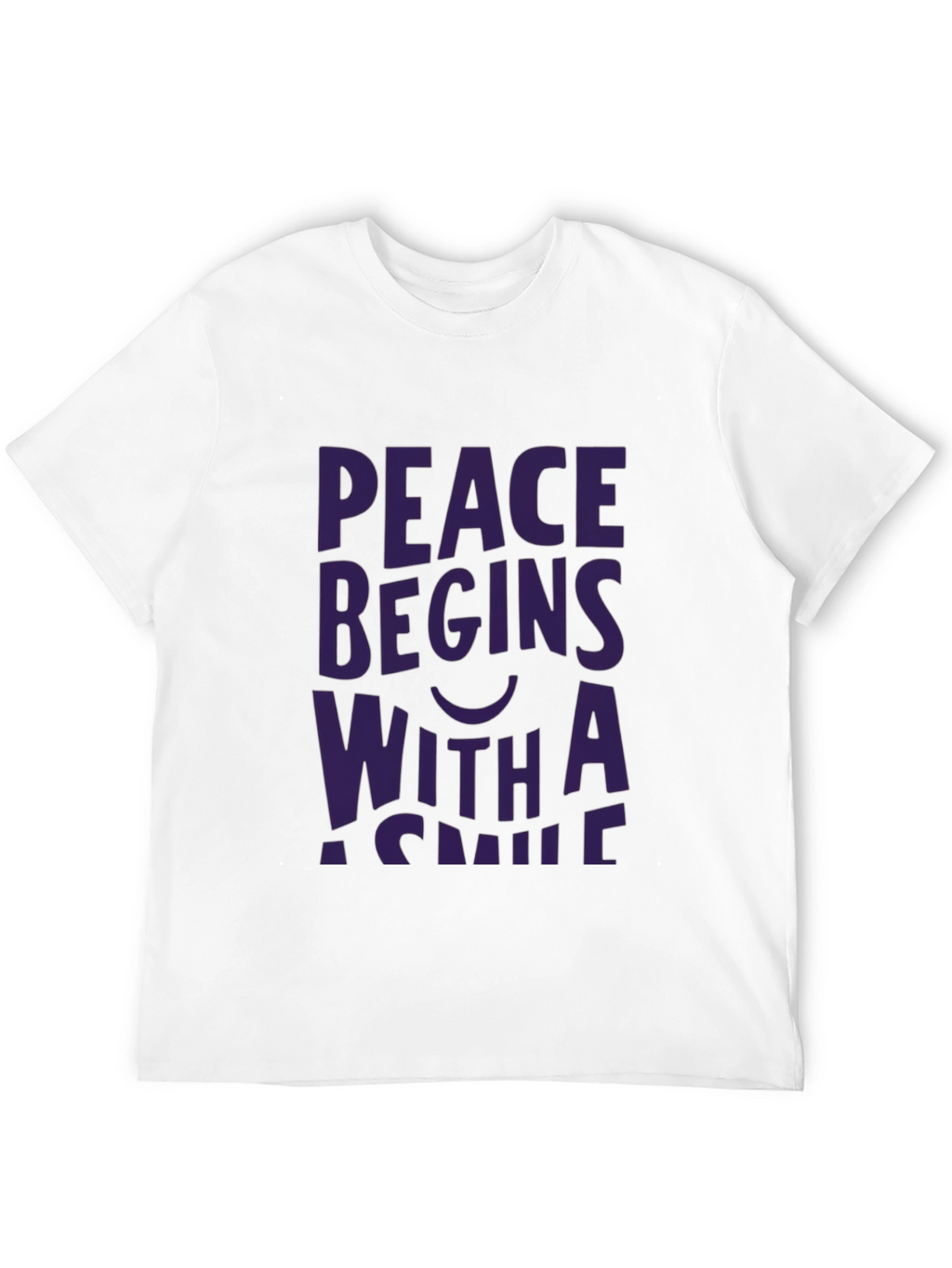 Peace Begins With a Smile Graphic Tee