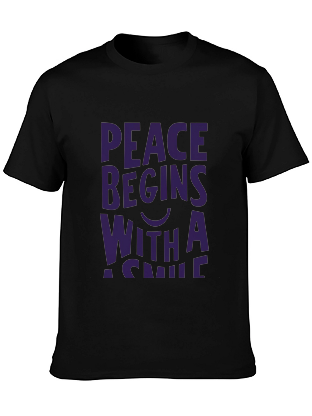 Peace Begins With a Smile Graphic Tee