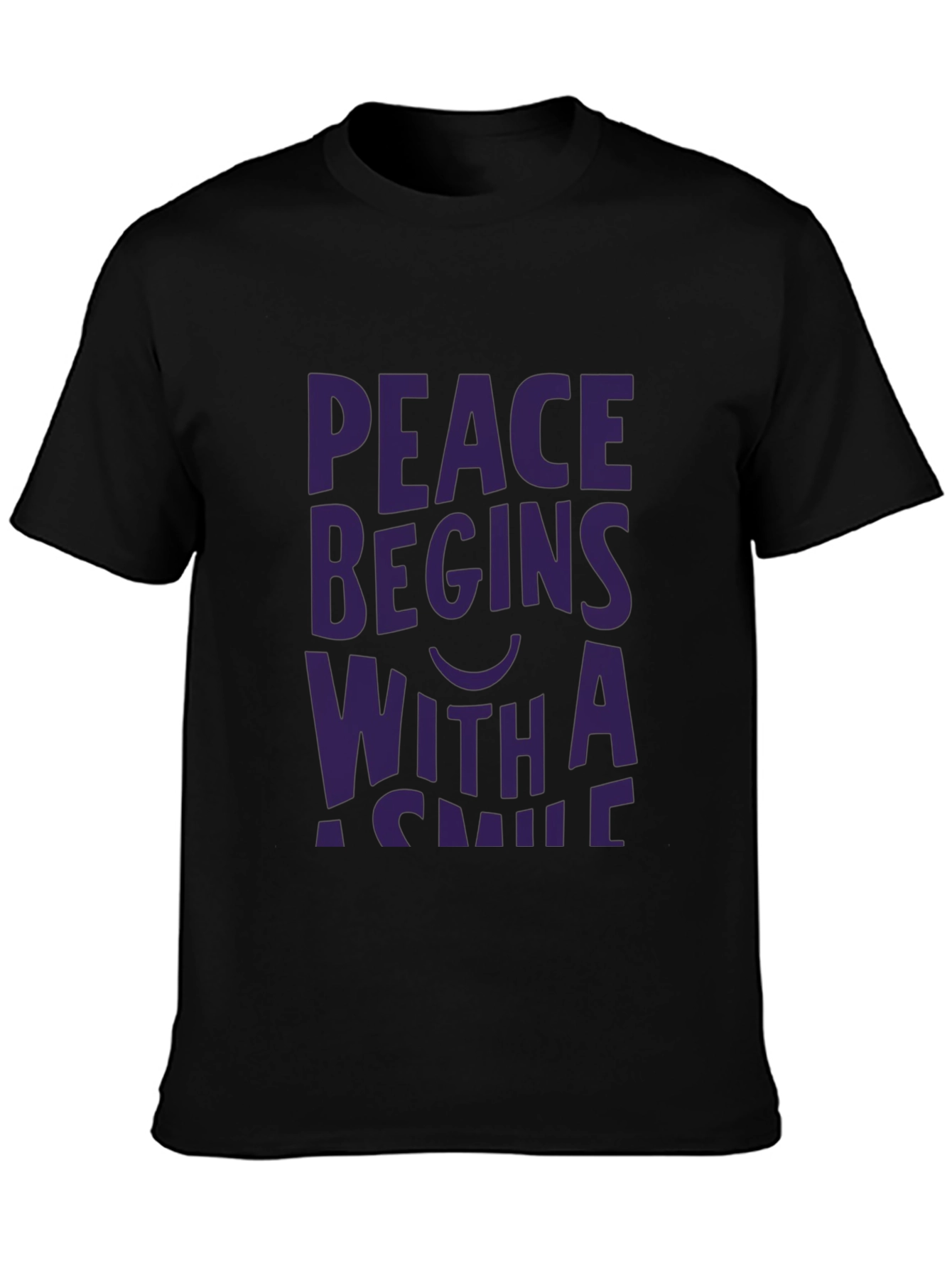 Peace Begins With a Smile Graphic Tee
